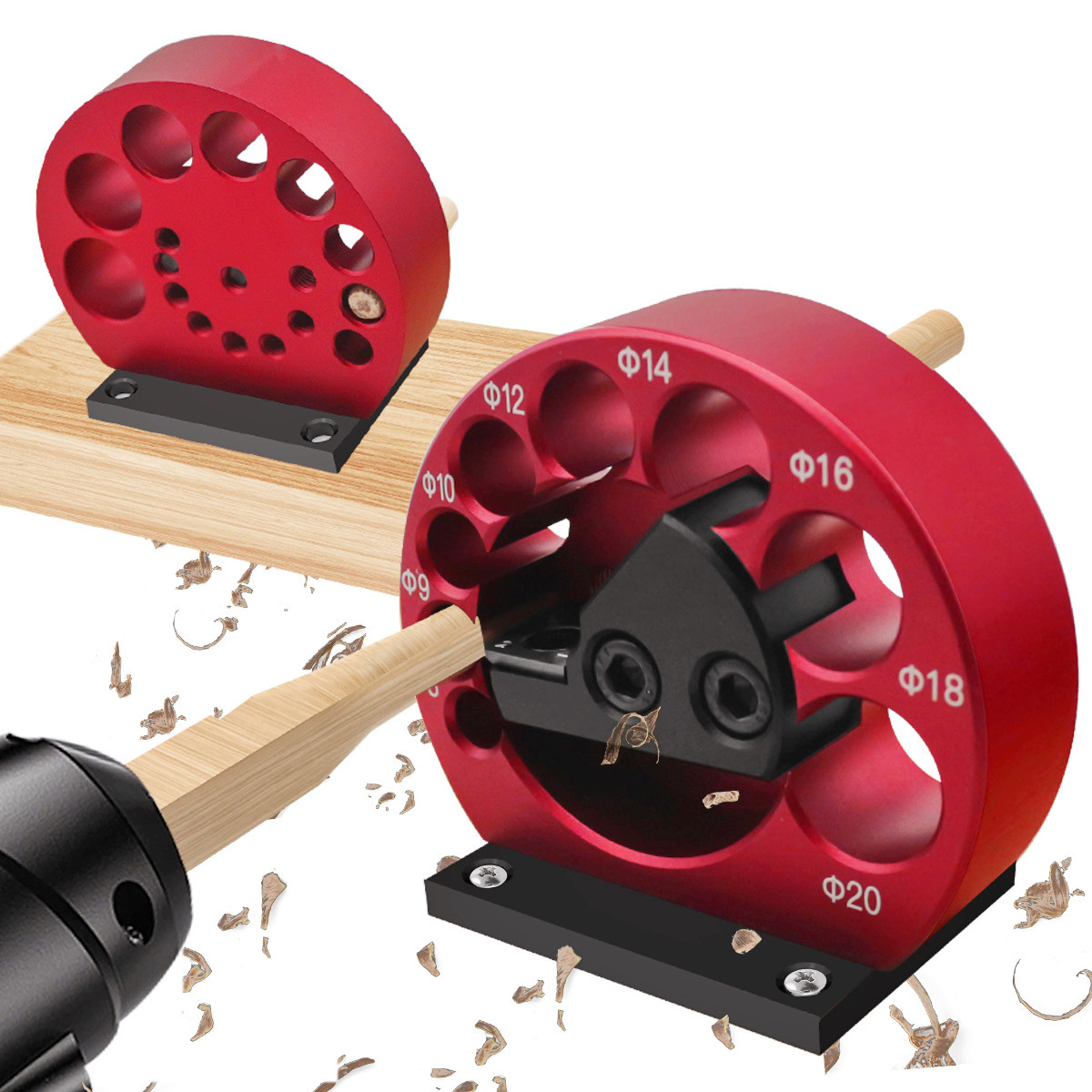 Woodworking Or Woodworking - 1 Set 8-Holes Adjustable Dowel Maker