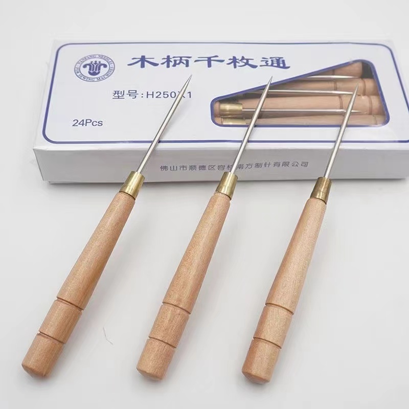 Woodworking Shoes - 3 PCS Wooden Handle Awl Tool