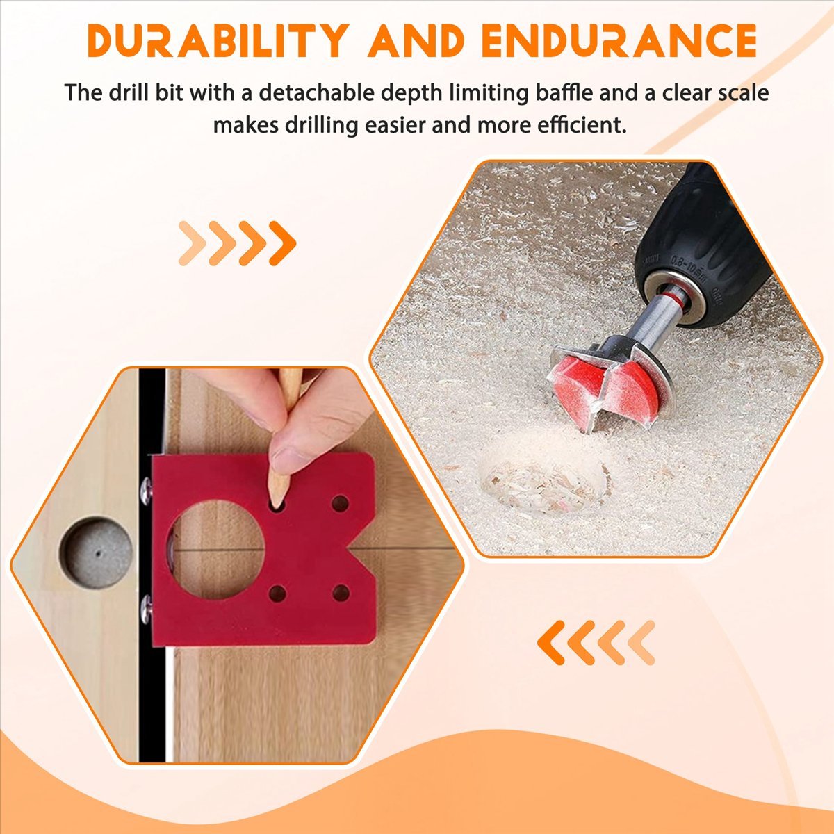 Woodworking Drill Bits - [AA49] 35mm Hinge Jig Drill Guide
