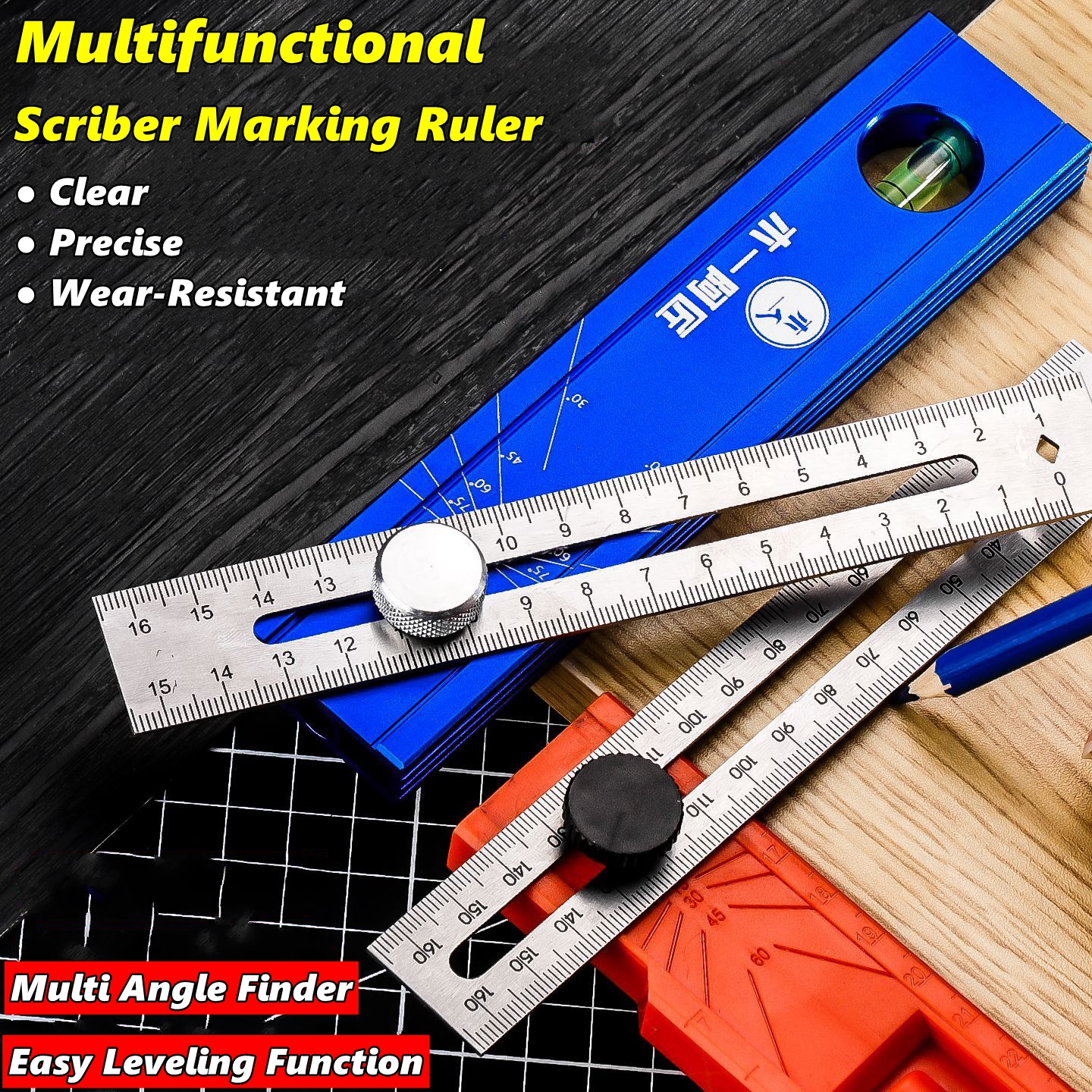 Marking Gauge Tool - Scriber Marking Tools, Multi Angle Finder