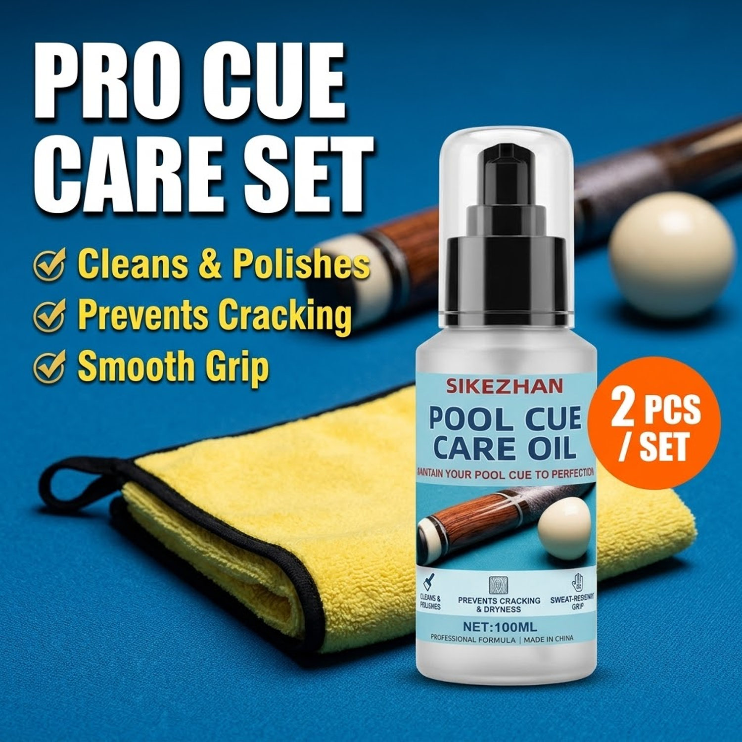Woodworking Oil - Professional Billiard Snooker Cue Maintenance Kit