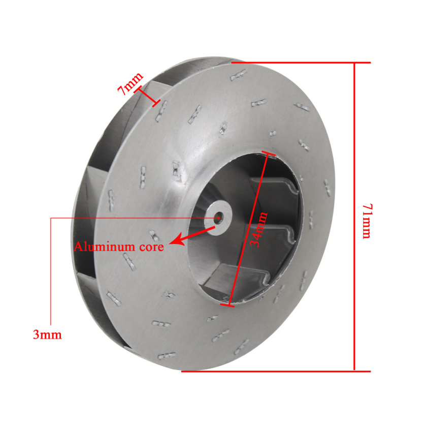 Woodworking Vacuum Press - Cleaner Fan Impeller Motors Aluminum Impeller