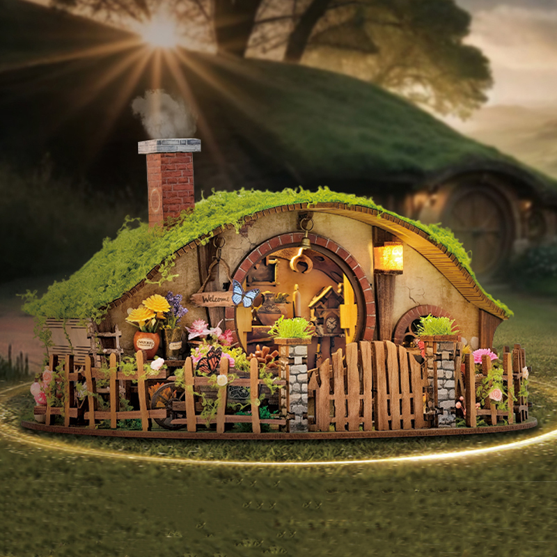Woodworking Veneer - Wooden DIY Magic Ring Dollhouse with