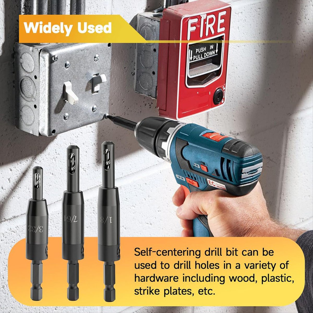 Woodworking Drill Bits - [AA49] Self Centering Drill Bit Set,