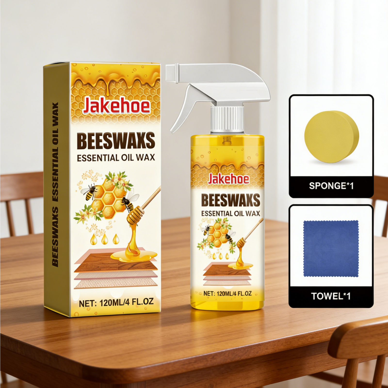 Woodworking Oil - Jakehoe Beeswax Essential Oil Wax for