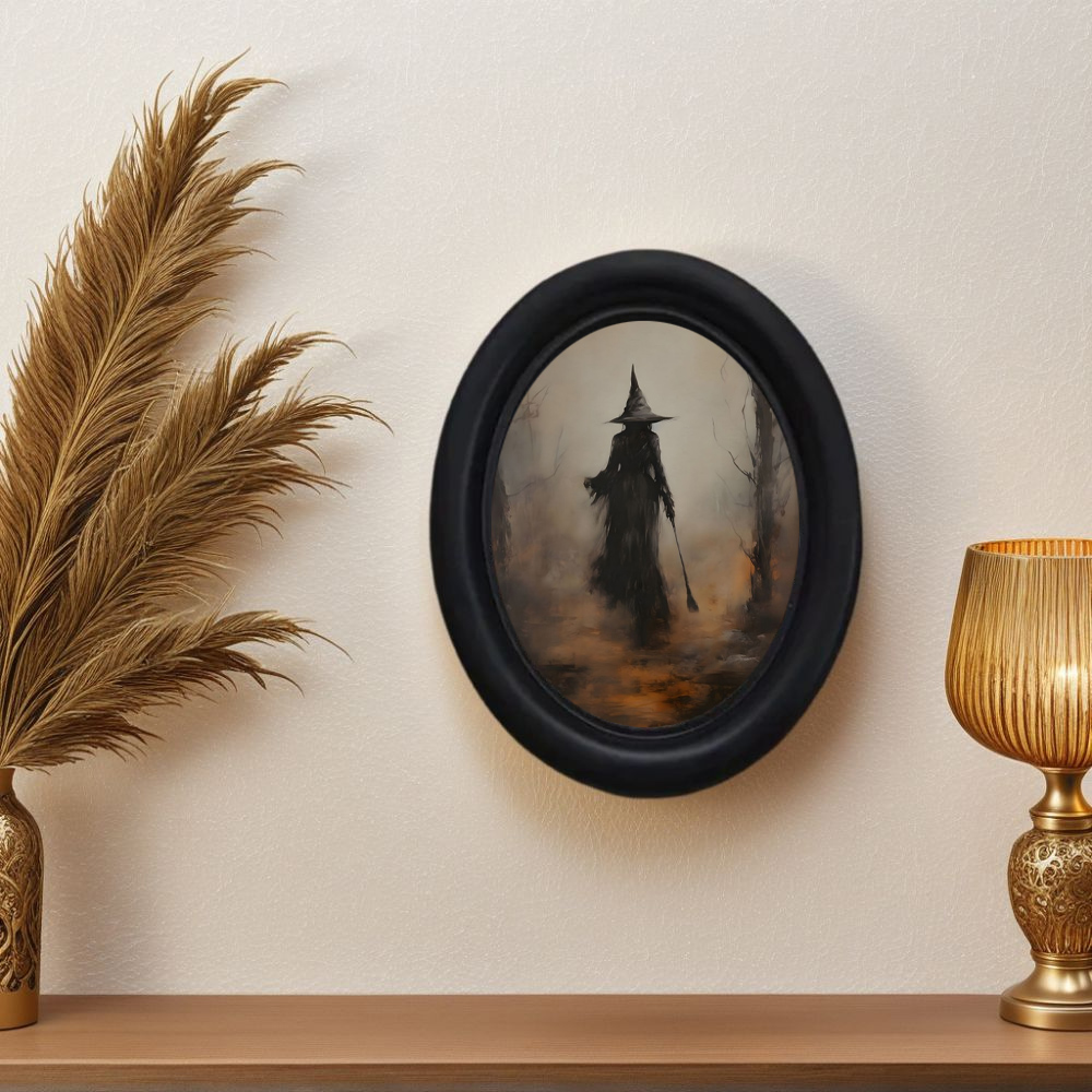 Woodworking Veneer - 1 Piece of Retro Halloween Witch