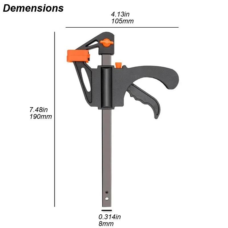 4inch Woodworking Clamp F Hard - مراجعة Woodworking Z Clips وسعره