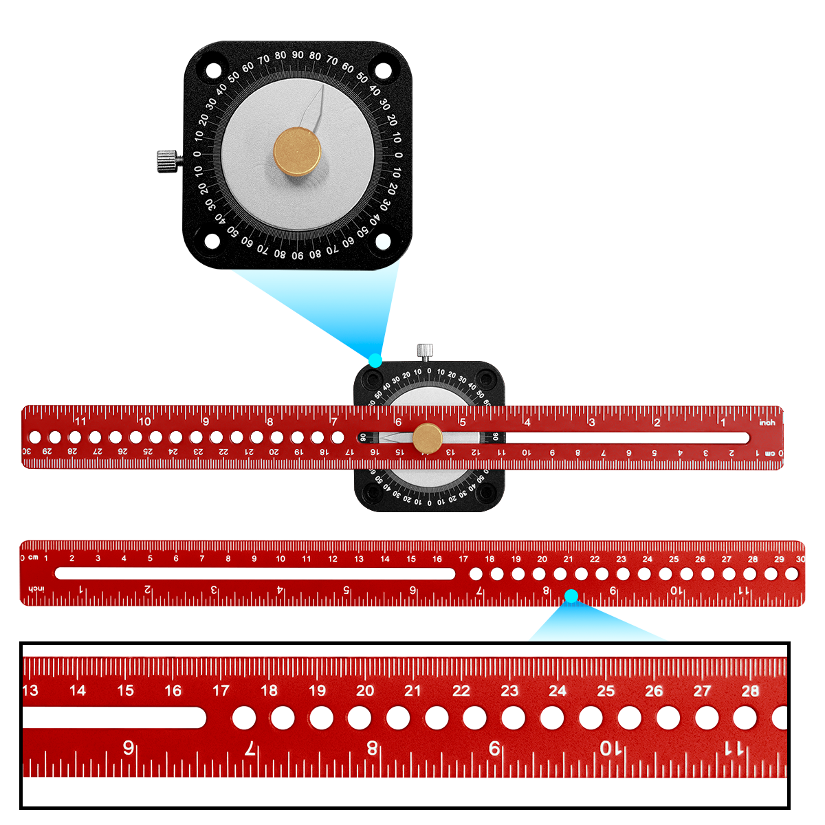 New Woodworking Scriber 360° P - مراجعة Marking Gauge Tool وسعره