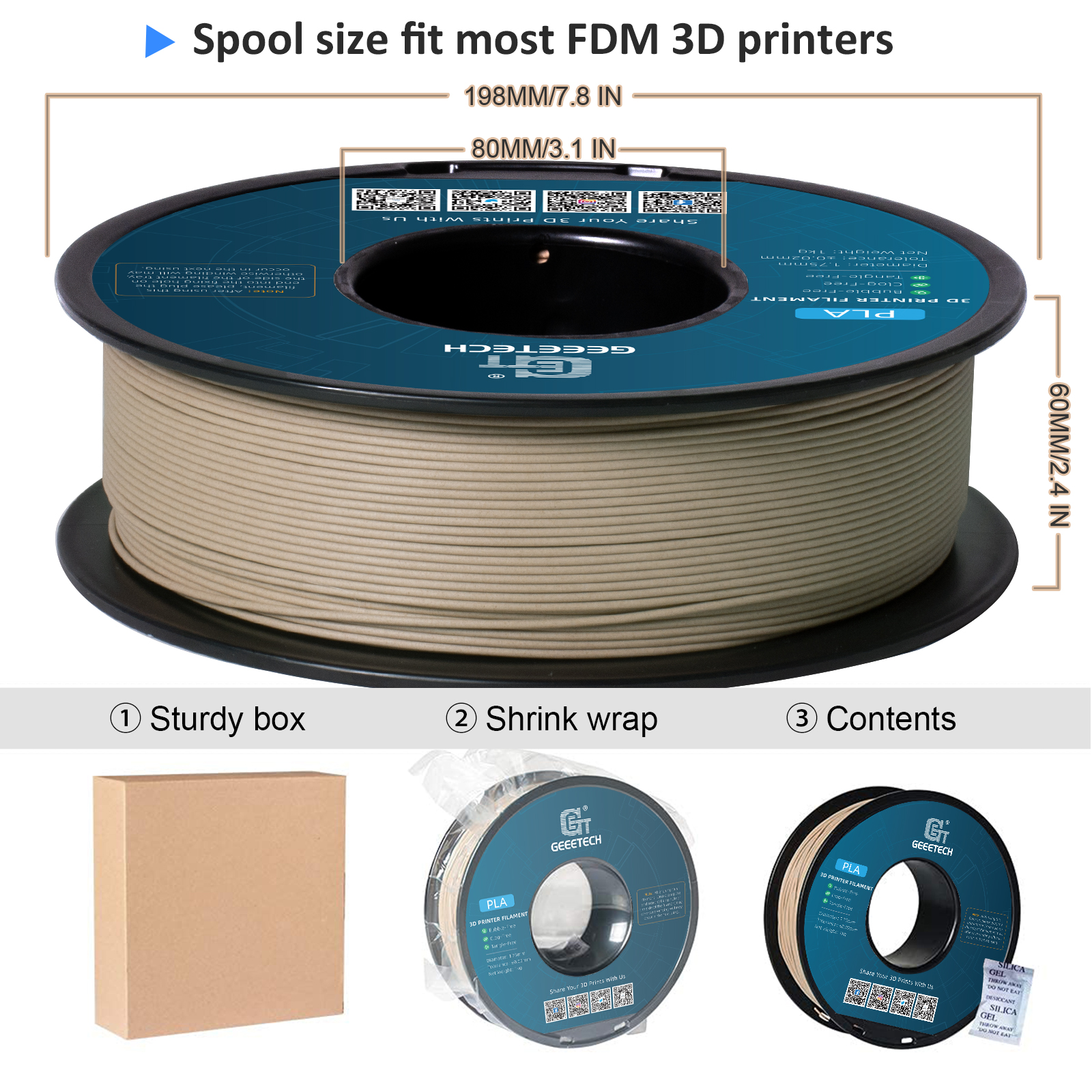 Geeetech Wood PLA 1kg 1.75mm F - مراجعة Woodworking Vacuum Press وسعره