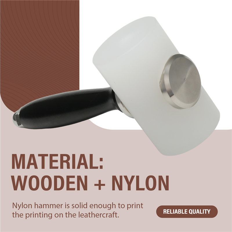 AT63-Leather For Leathercraft  - مراجعة Wooden Mallet Carving وسعره