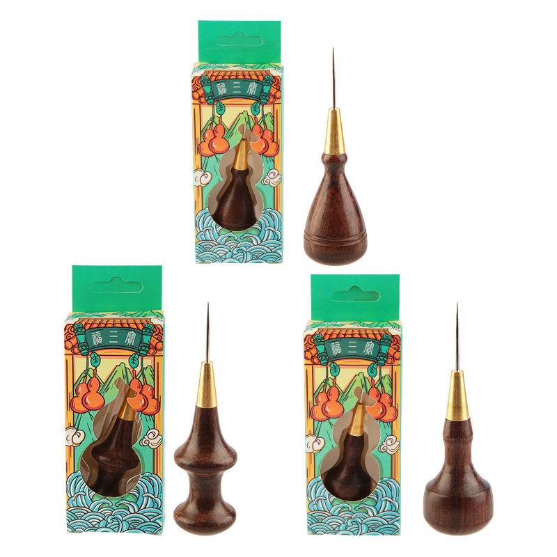 1Pcs Wooden Handle Awls Leathe - مراجعة Woodworking Shoes وسعره