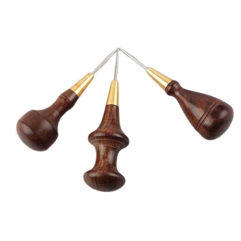 1Pcs Wooden Handle Awls Leathe - مراجعة Woodworking Shoes وسعره