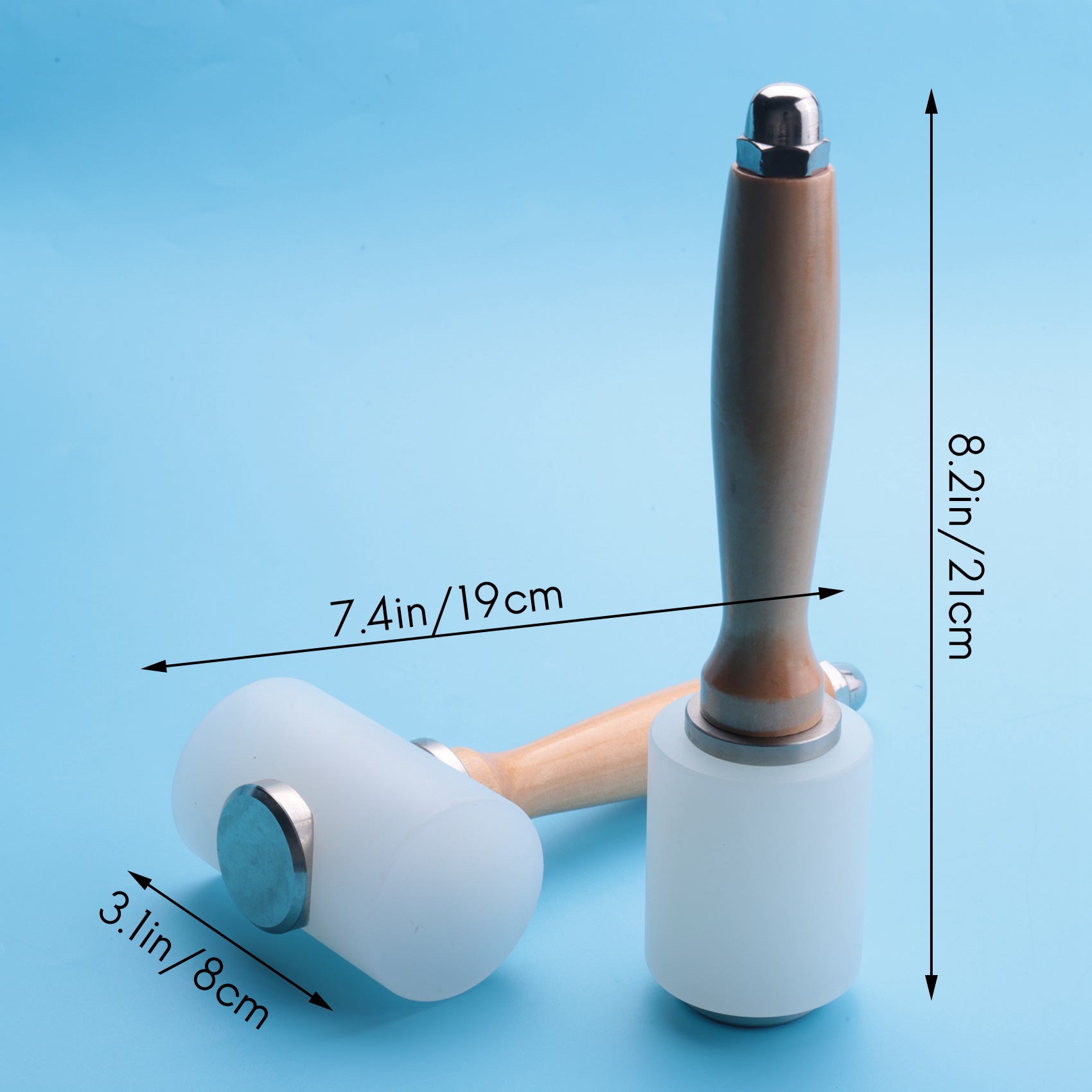 A98E-2 Pcs Leather Carving Ham - مراجعة Wooden Mallet Carving وسعره