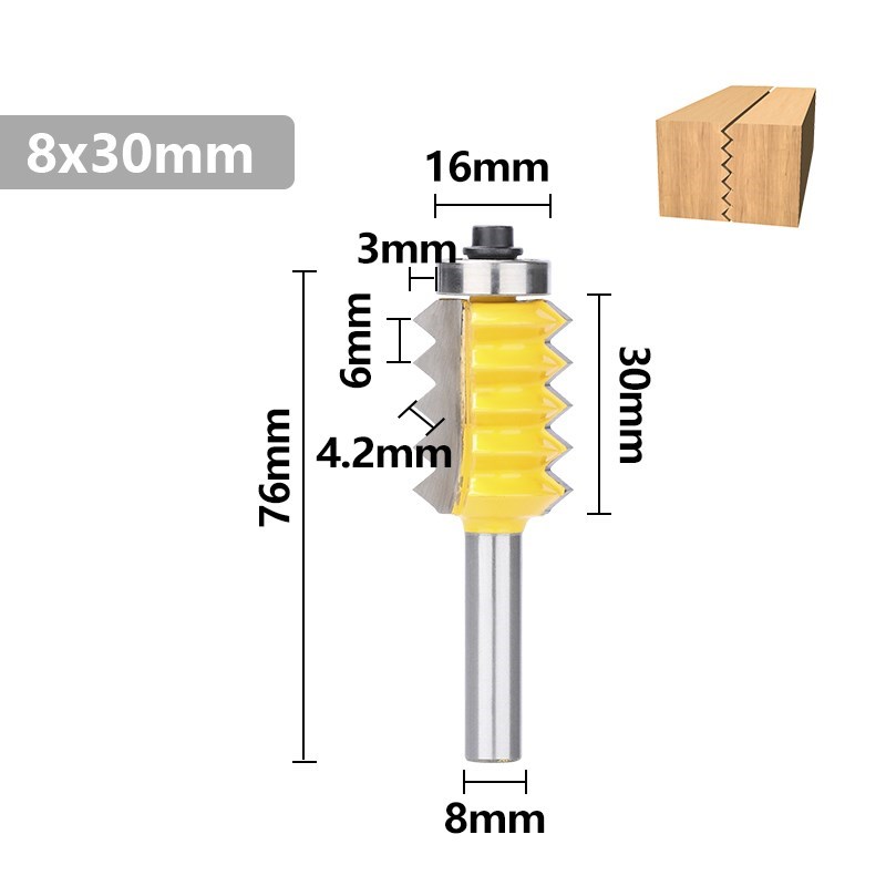 1PCS 8mm Shank Finger Joint Gl - مراجعة Woodworking Joint Types وسعره