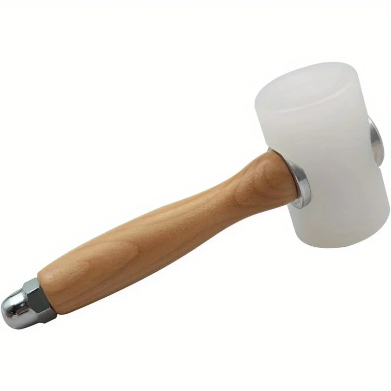 1PC Nylon T Head Wood Handle 7 - مراجعة Wooden Mallet Carving وسعره