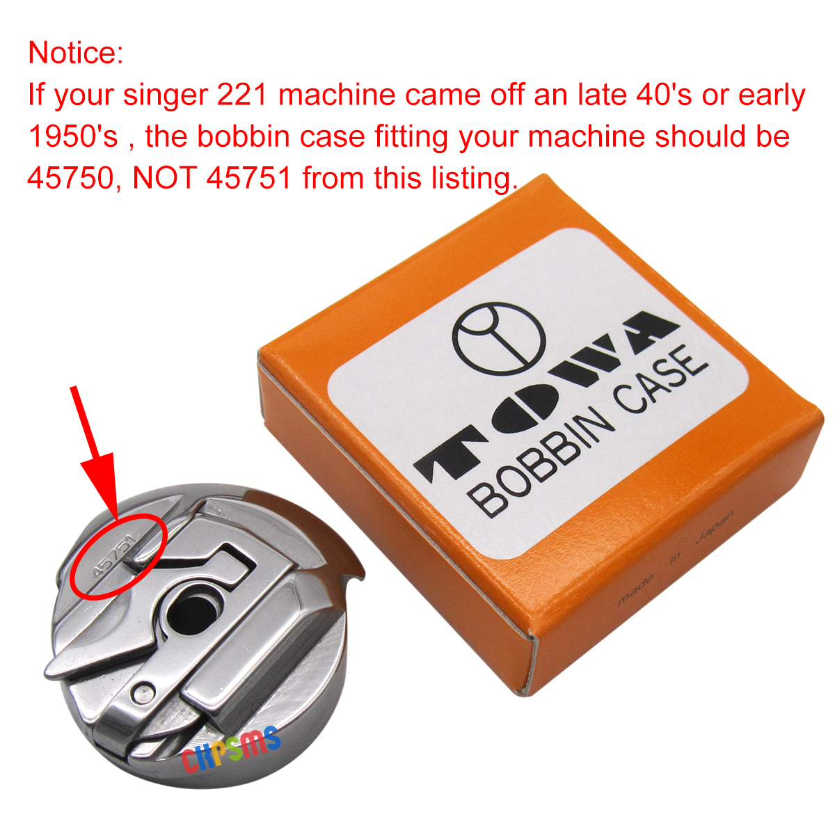 TOWA BRAND BOBBIN CASE #45751  - مراجعة Woodworking Brand وسعره
