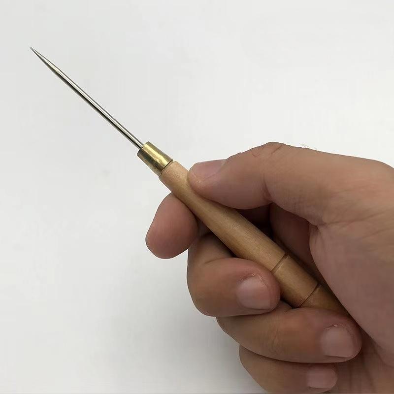 3 PCS Wooden Handle Awl Tool L - مراجعة Woodworking Shoes وسعره