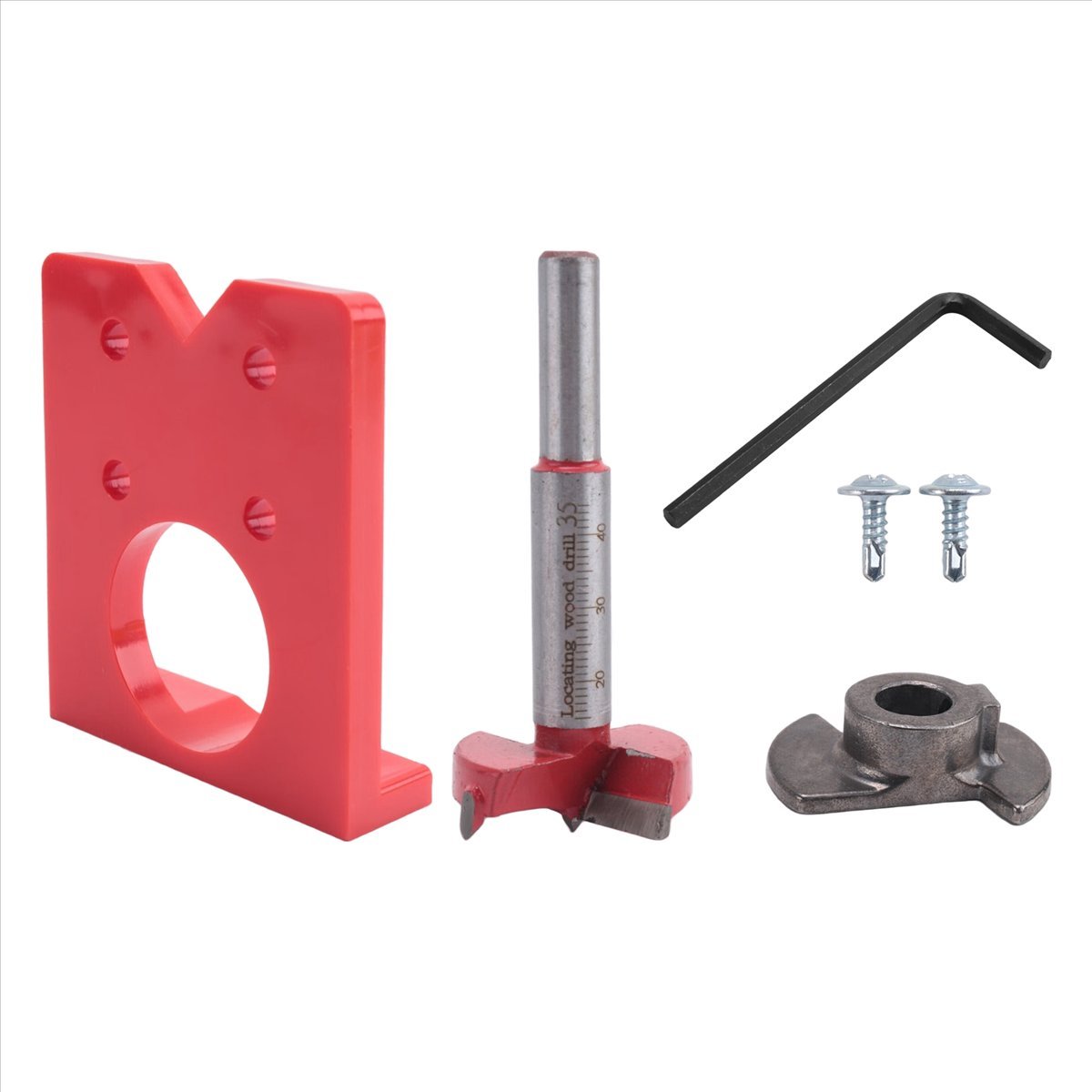 [AA49] 35mm Hinge Jig Drill Gu - مراجعة Woodworking Drill Bits وسعره