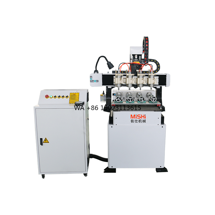 Small Multi Head 4 Axis Mini C - مراجعة Woodworking Cnc Router Machine Price وسعره