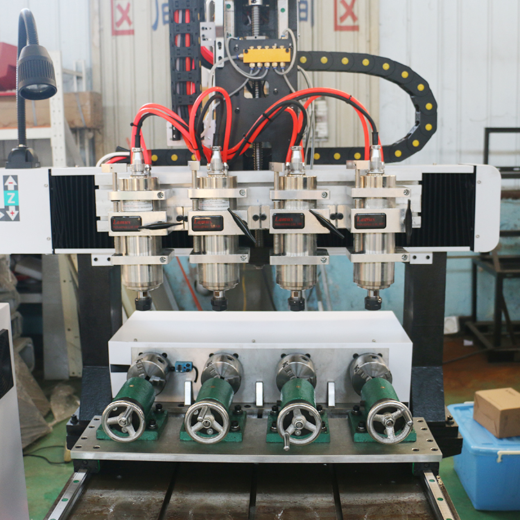 Small Multi Head 4 Axis Mini C - مراجعة Woodworking Cnc Router Machine Price وسعره