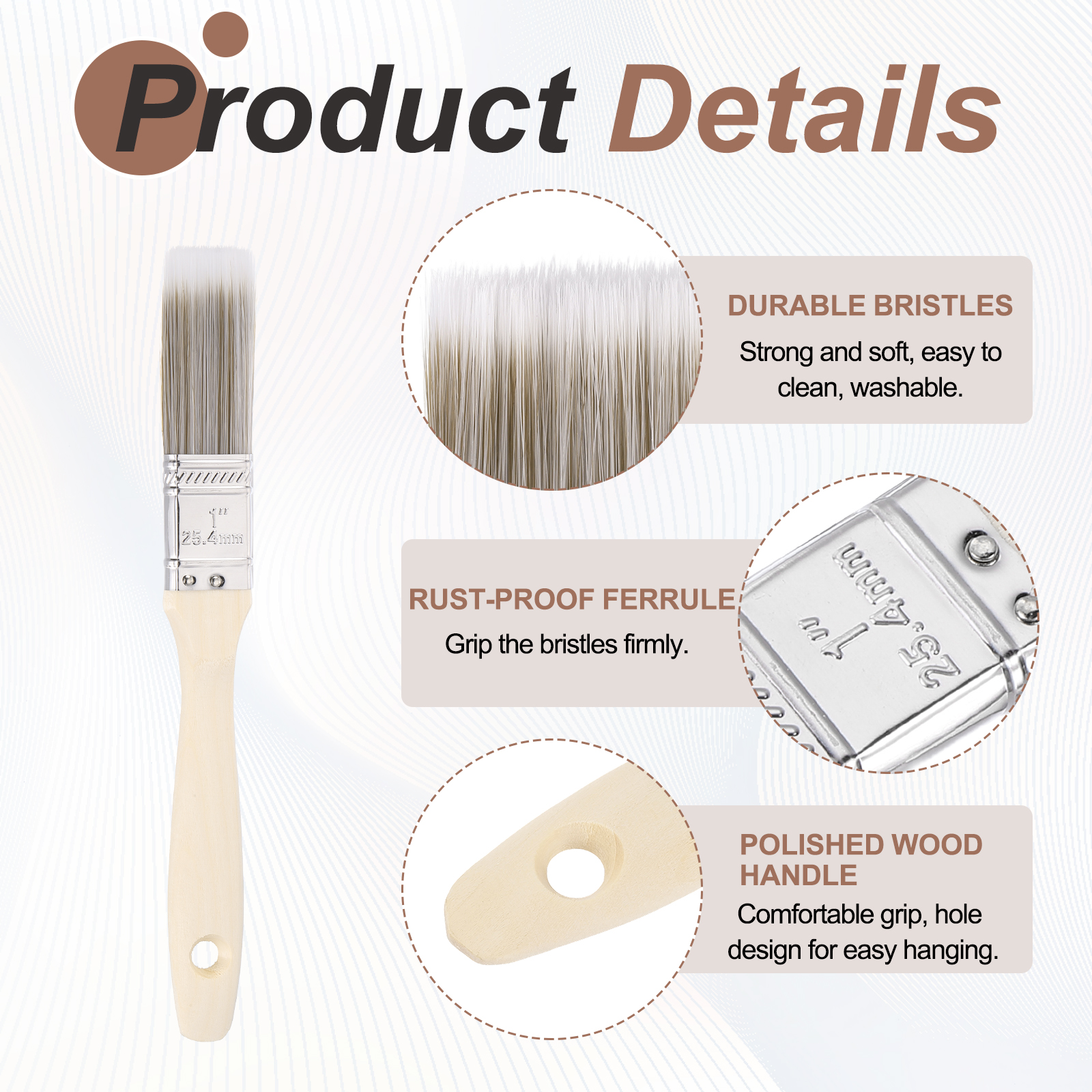 5-12Pcs Paint Brush Flat/Angle - مراجعة Woodworking Oil وسعره