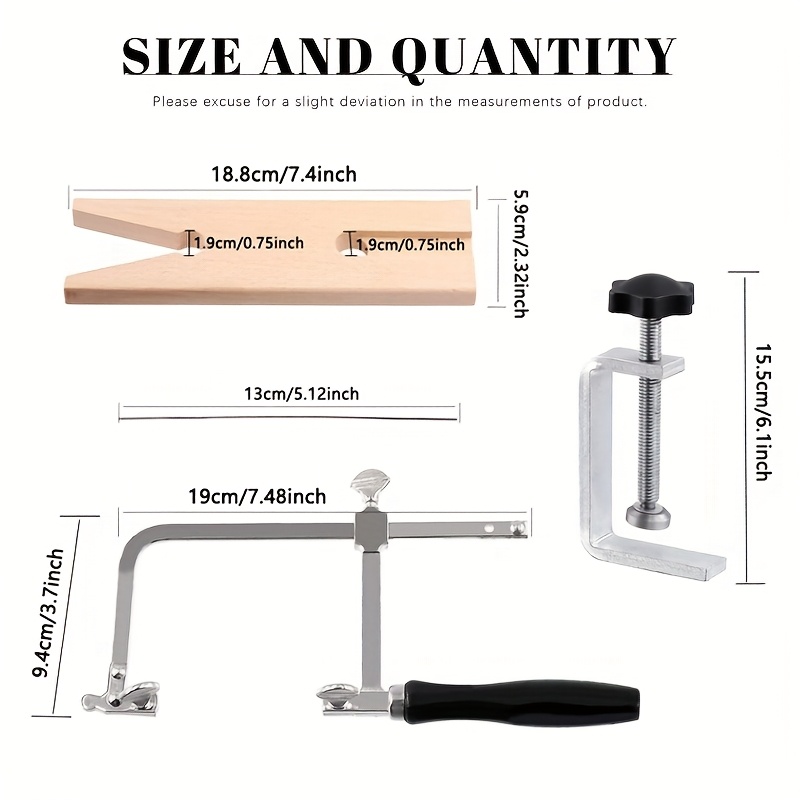 Adjustable Jewelry Saw Frame w - مراجعة Woodworking Z Clips وسعره