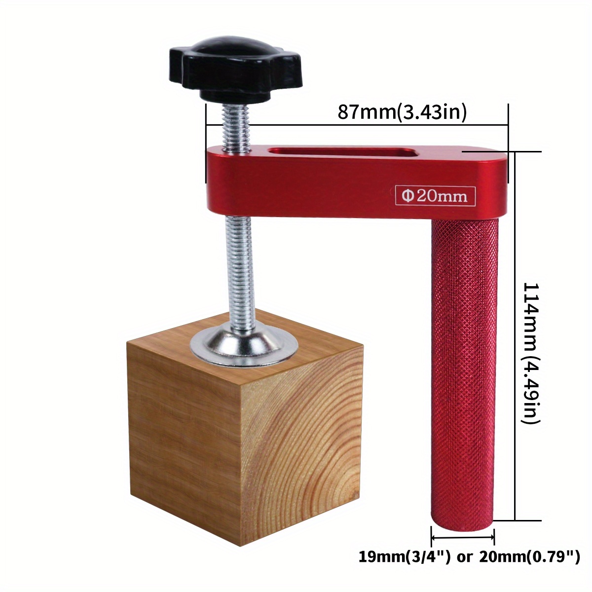 1pc 19mm/20mm Dog Hole Clamp W - مراجعة Woodworking Z Clips وسعره
