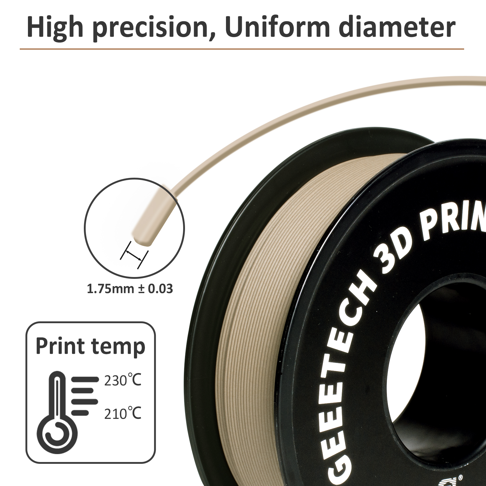 Geeetech Wood PLA 1kg 1.75mm F - مراجعة Woodworking Vacuum Press وسعره