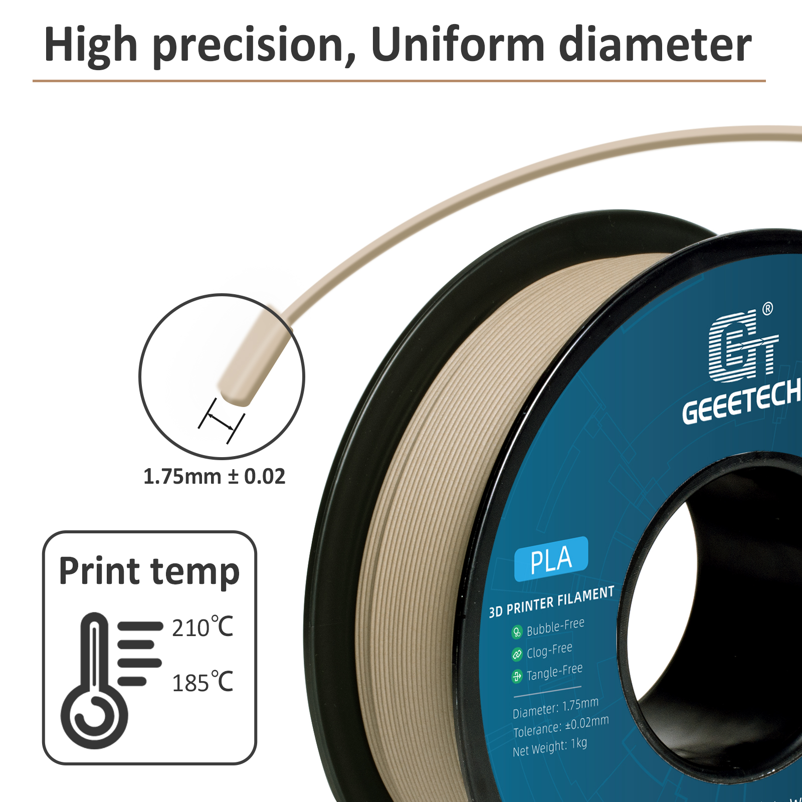 Geeetech Wood PLA 5kg 1.75mm F - مراجعة Woodworking Vacuum Press وسعره