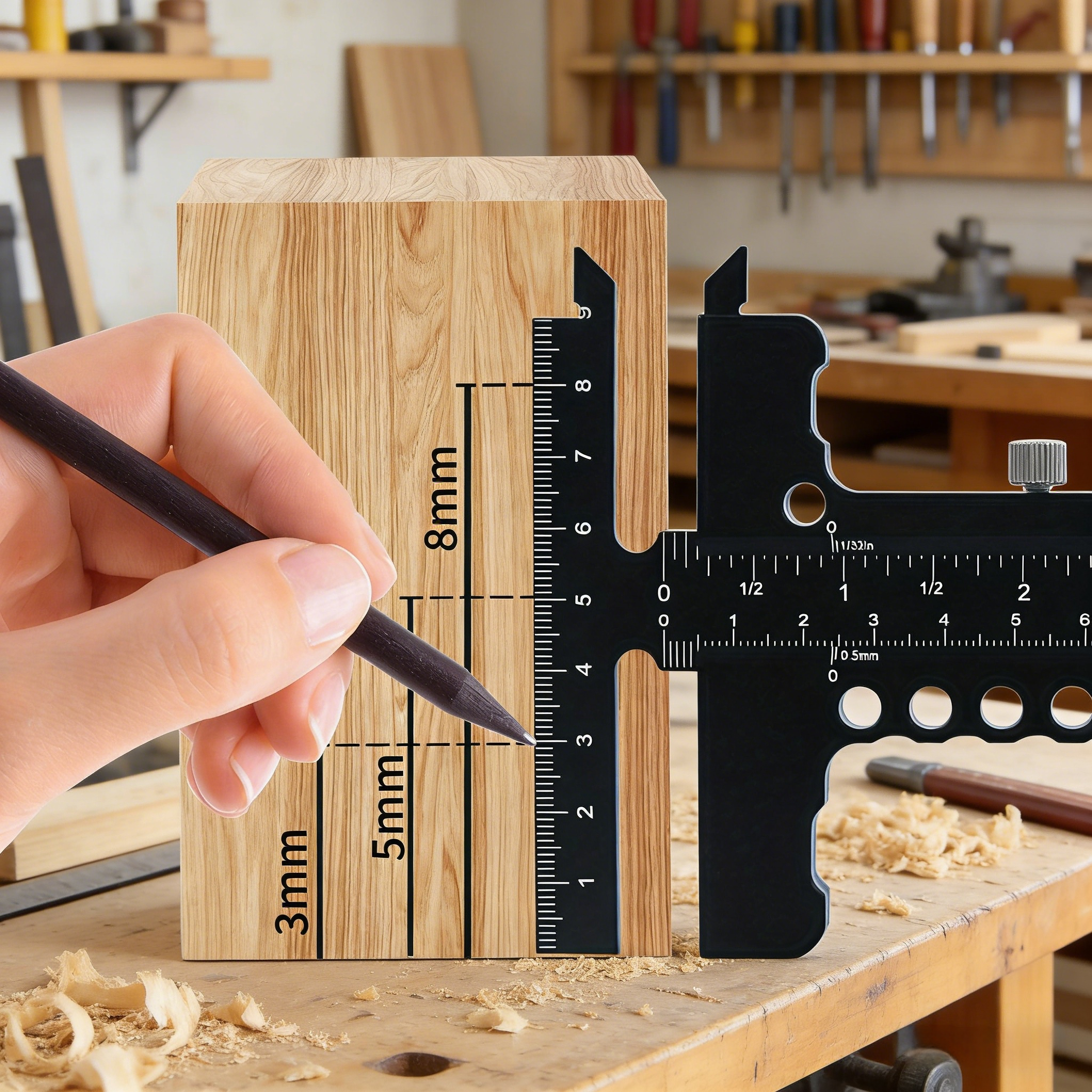 Aluminum Alloy T-Shaped Woodwo - مراجعة Marking Gauge Tool وسعره