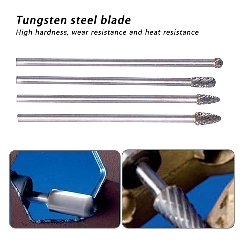 Rotary File Long Steel,Rotary  - مراجعة Woodworking Drills وسعره