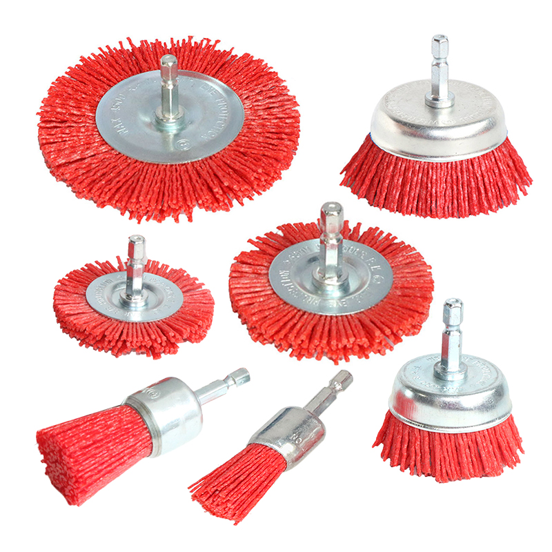Nylon Cup Brush Abrasive Wire  - مراجعة Woodworking Veneer وسعره