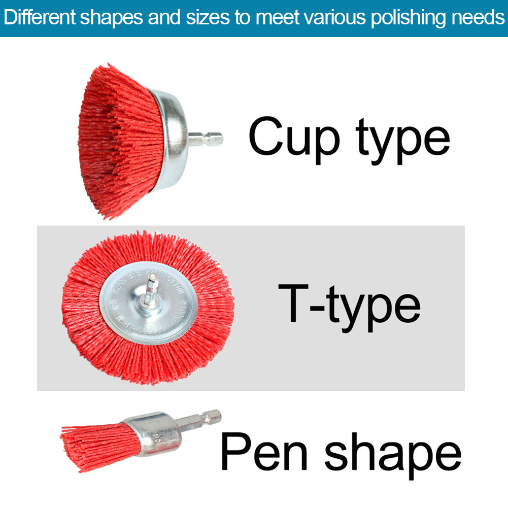 Nylon Cup Brush Abrasive Wire  - مراجعة Woodworking Veneer وسعره