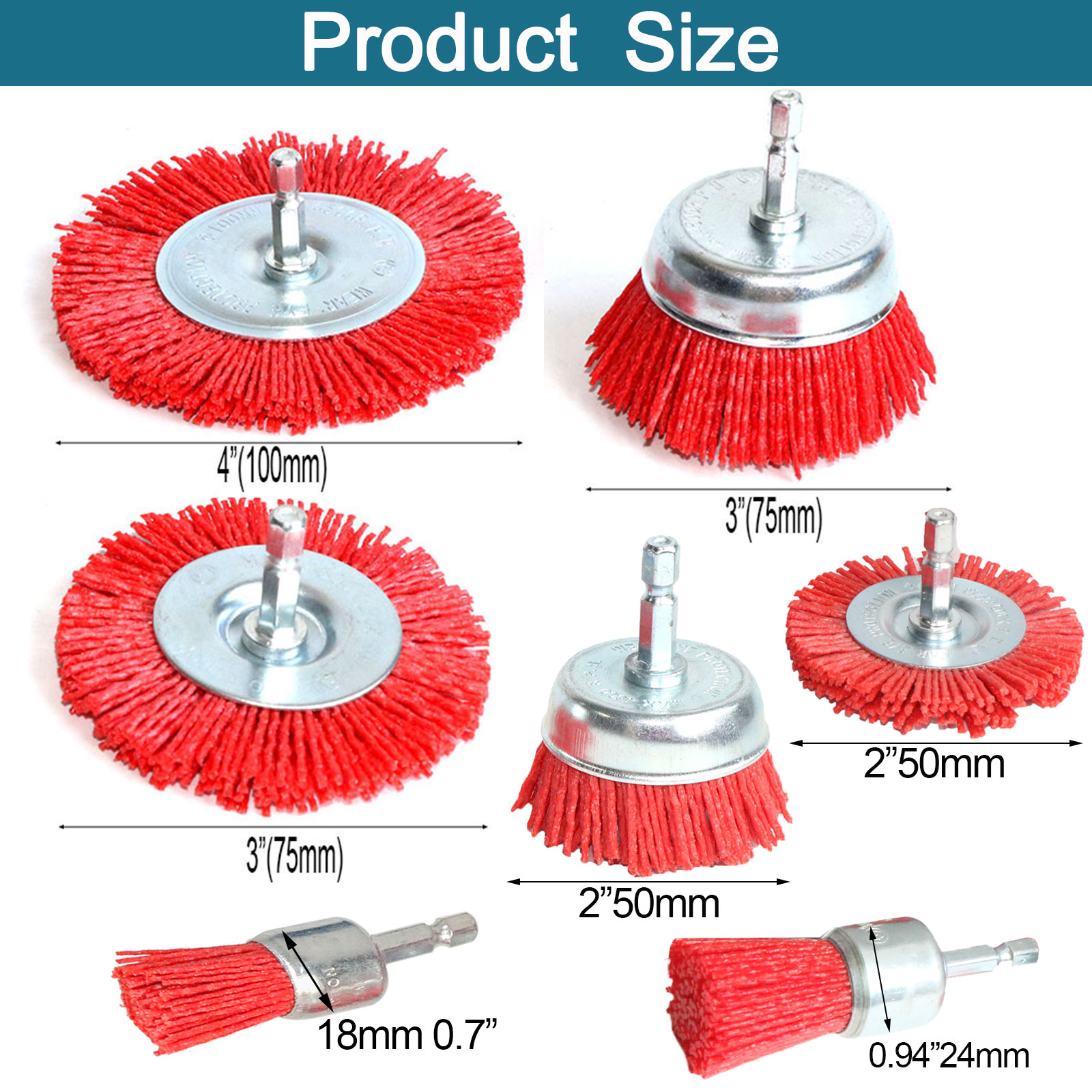 Nylon Cup Brush Abrasive Wire  - مراجعة Woodworking Veneer وسعره