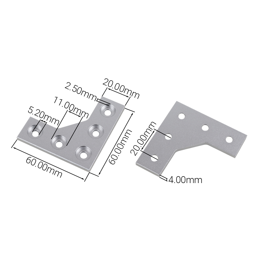 4Pcs L Type 5 Hole 90 Degree J - مراجعة Woodworking Joint Types وسعره