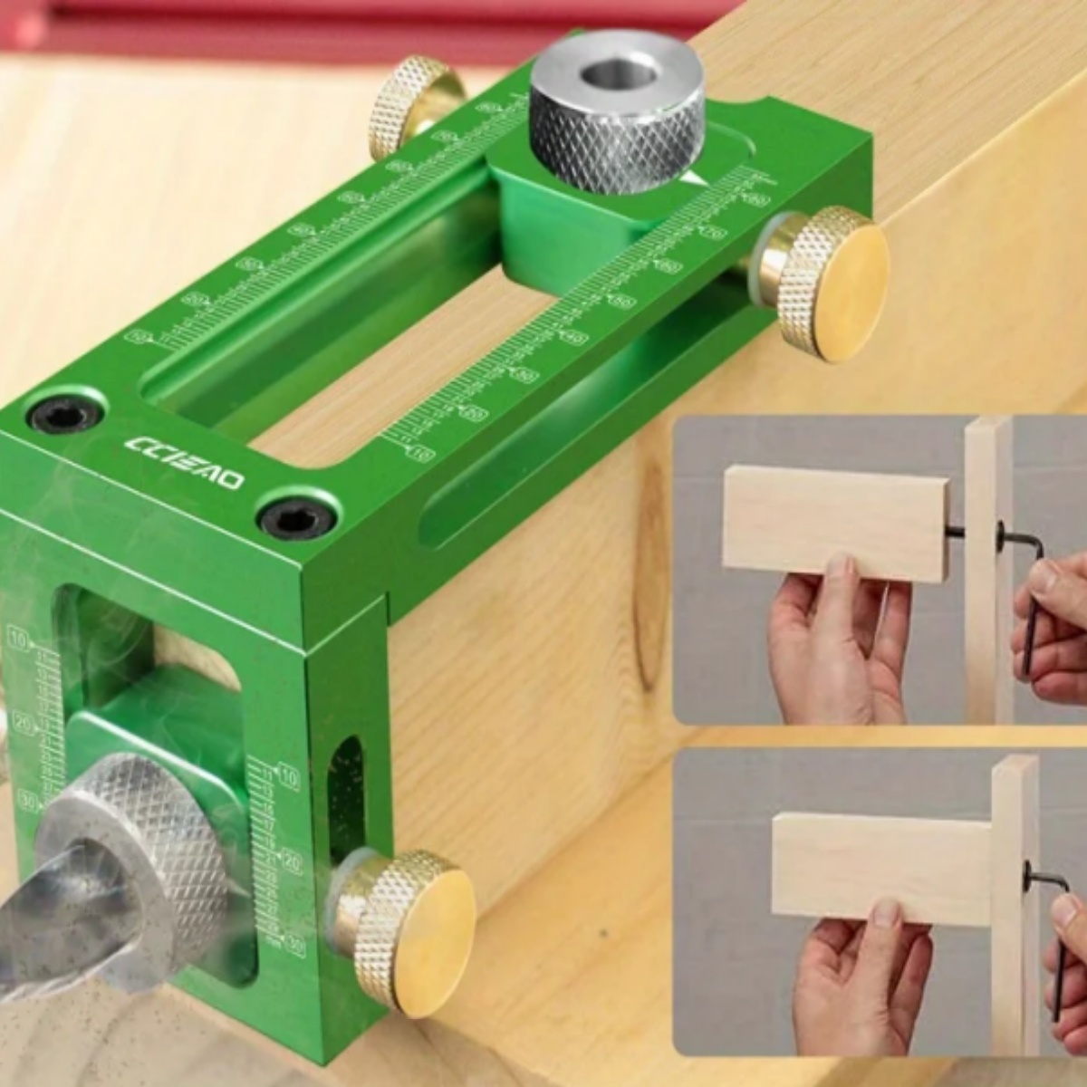 Screw Jig 2-in-1 Adjustable Wo - مراجعة Woodworking Drill Bits وسعره