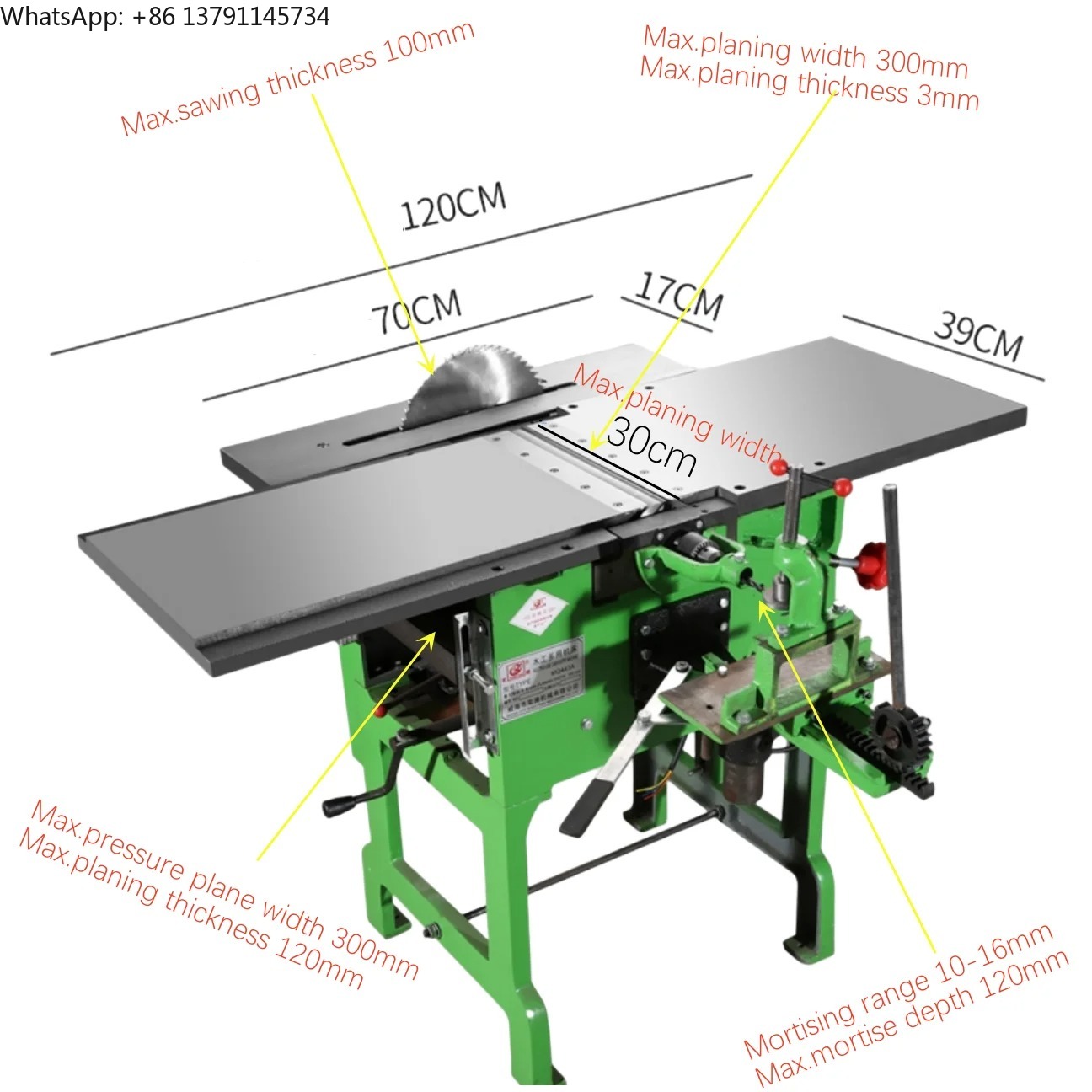 ML393B Multifunctional Woodwor - مراجعة Woodworking Thicknesser وسعره
