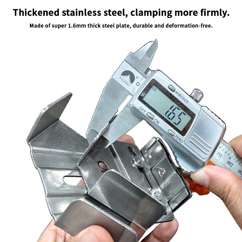 Stainless steel open/closed an - مراجعة Woodworking Z Clips وسعره