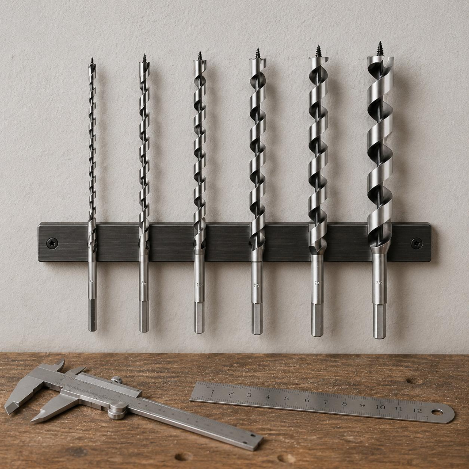 6 Pieces Long Auger Bit Set Sp - مراجعة Woodworking Drill Bits وسعره