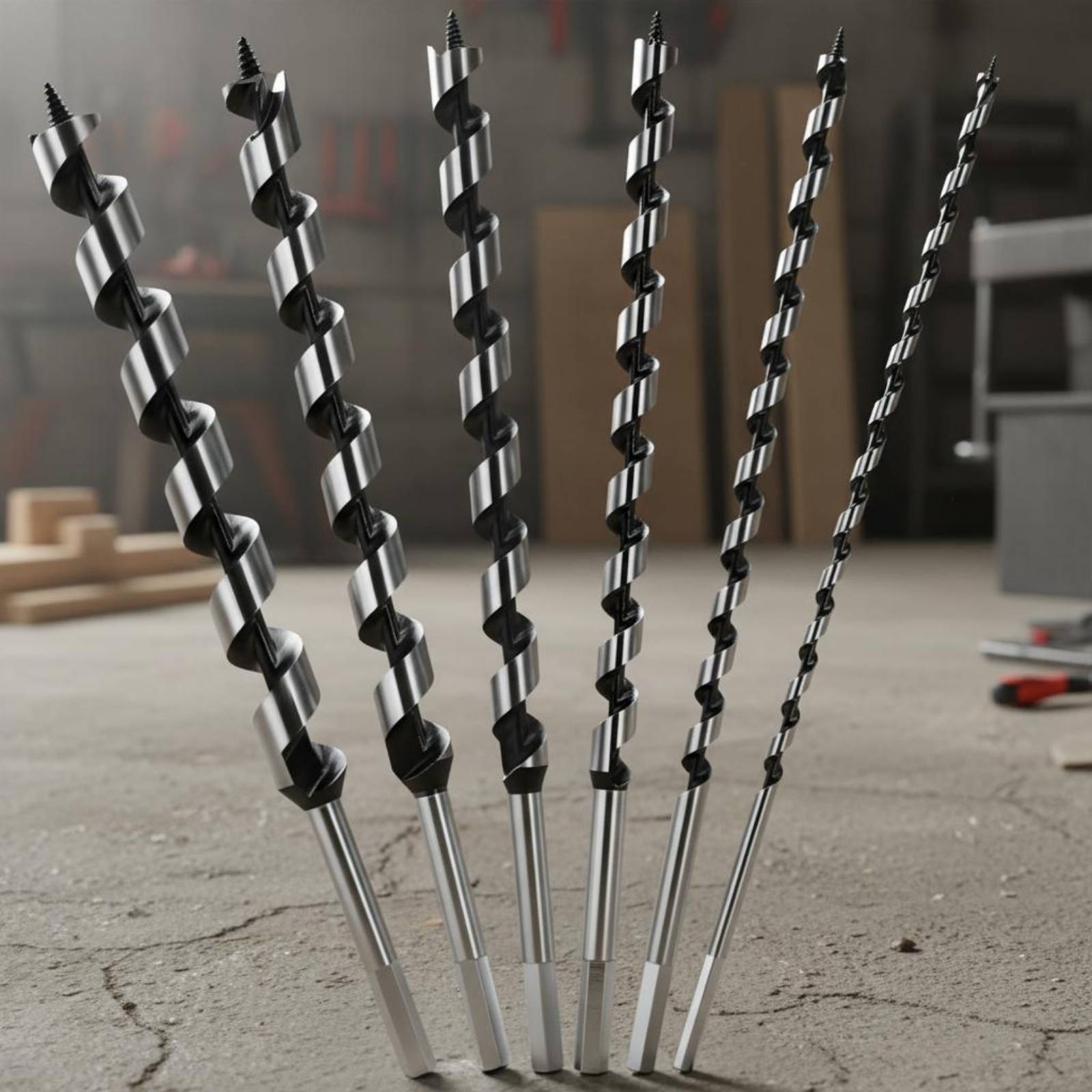 6 Pieces Long Auger Bit Set Sp - مراجعة Woodworking Drill Bits وسعره
