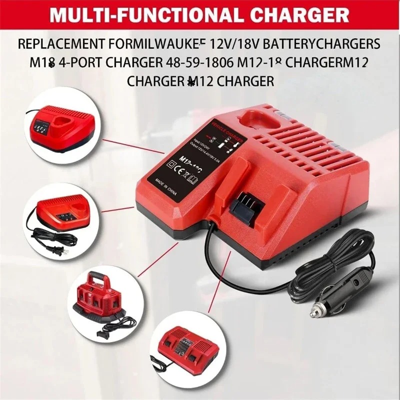 Brand new Car charger for Milw - مراجعة Woodworking Brand وسعره