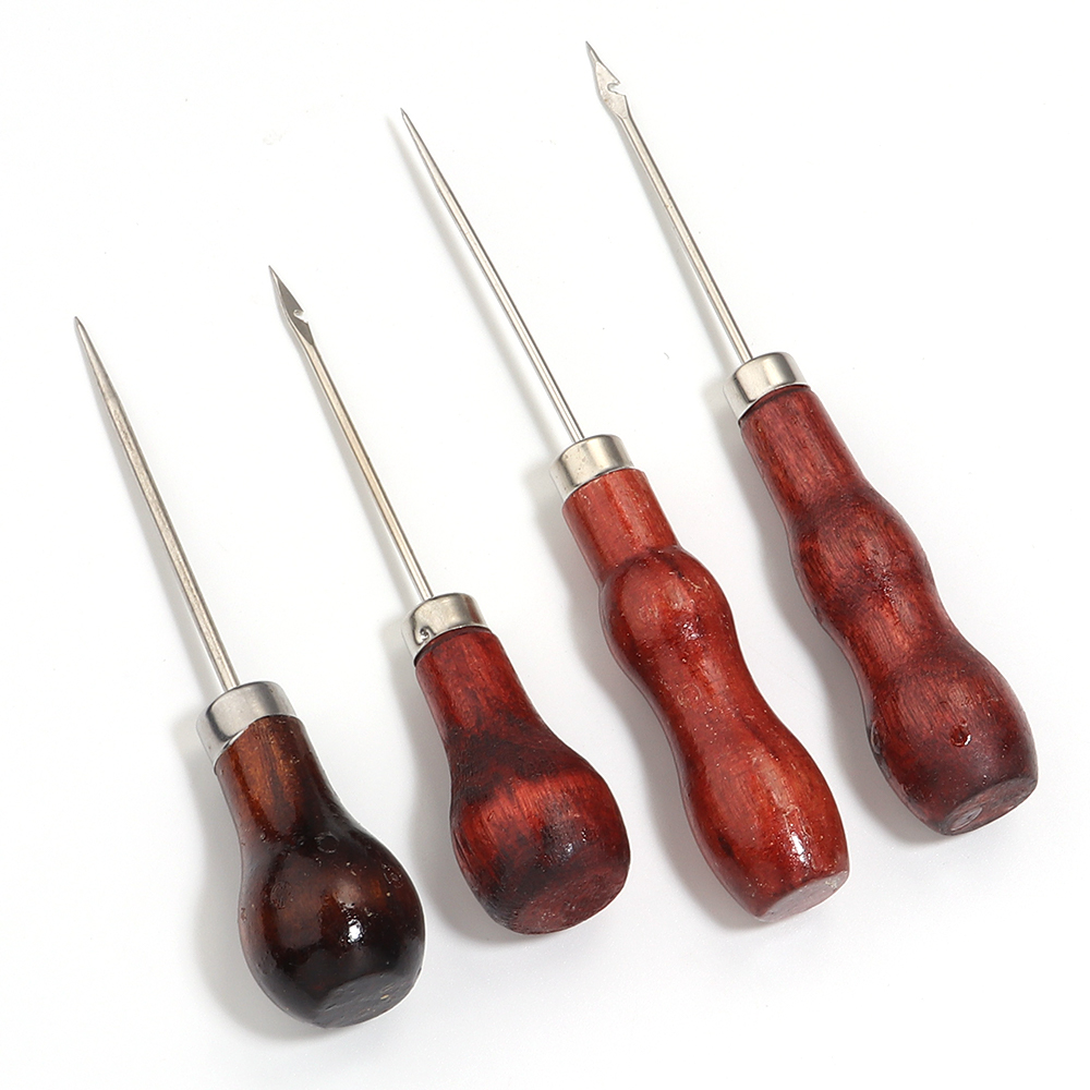 Wooden Handle Awls DIY Leather - مراجعة Woodworking Shoes وسعره