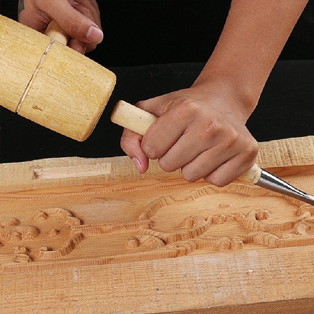 Multi-Use Wood Mallet for Wood - مراجعة Wooden Mallet Carving وسعره