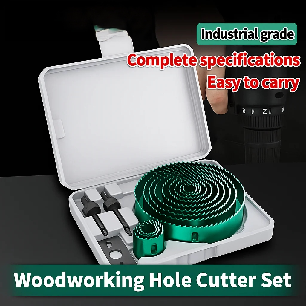 19-127mm Hole Saw Cutting Set  - مراجعة Woodworking Drill Bits وسعره