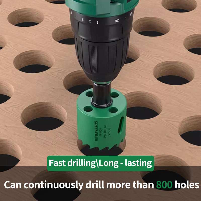 19-127mm Hole Saw Cutting Set  - مراجعة Woodworking Drill Bits وسعره
