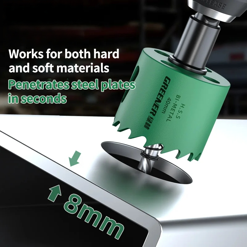 19-127mm Hole Saw Cutting Set  - مراجعة Woodworking Drill Bits وسعره