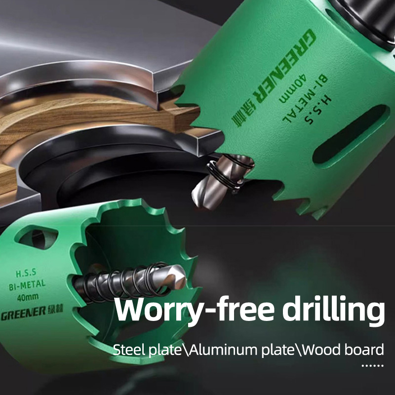 19-127mm Hole Saw Cutting Set  - مراجعة Woodworking Drill Bits وسعره