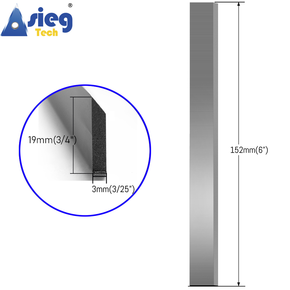 152mmx19mmx3mm Planer Blades 6 - مراجعة Woodworking Jointer وسعره