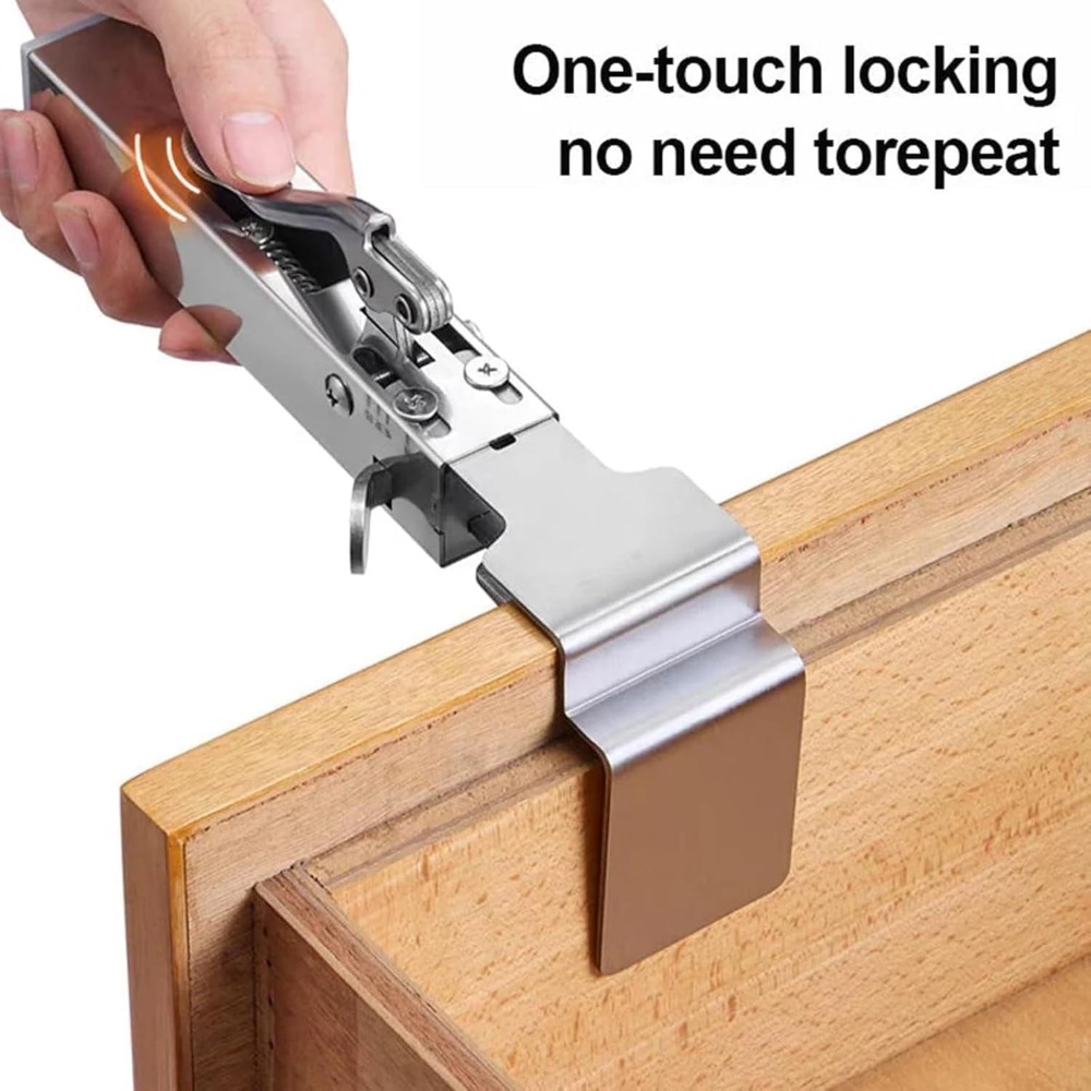 Quick-Install Drawer Front Ins - مراجعة Woodworking Z Clips وسعره