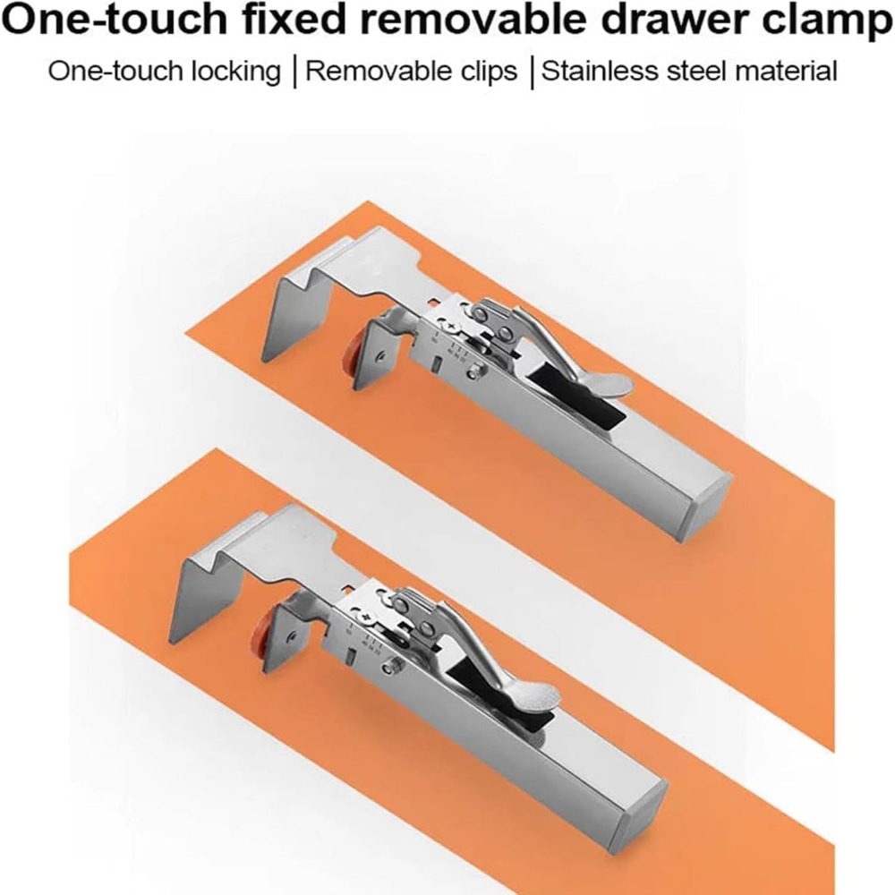 Quick-Install Drawer Front Ins - مراجعة Woodworking Z Clips وسعره